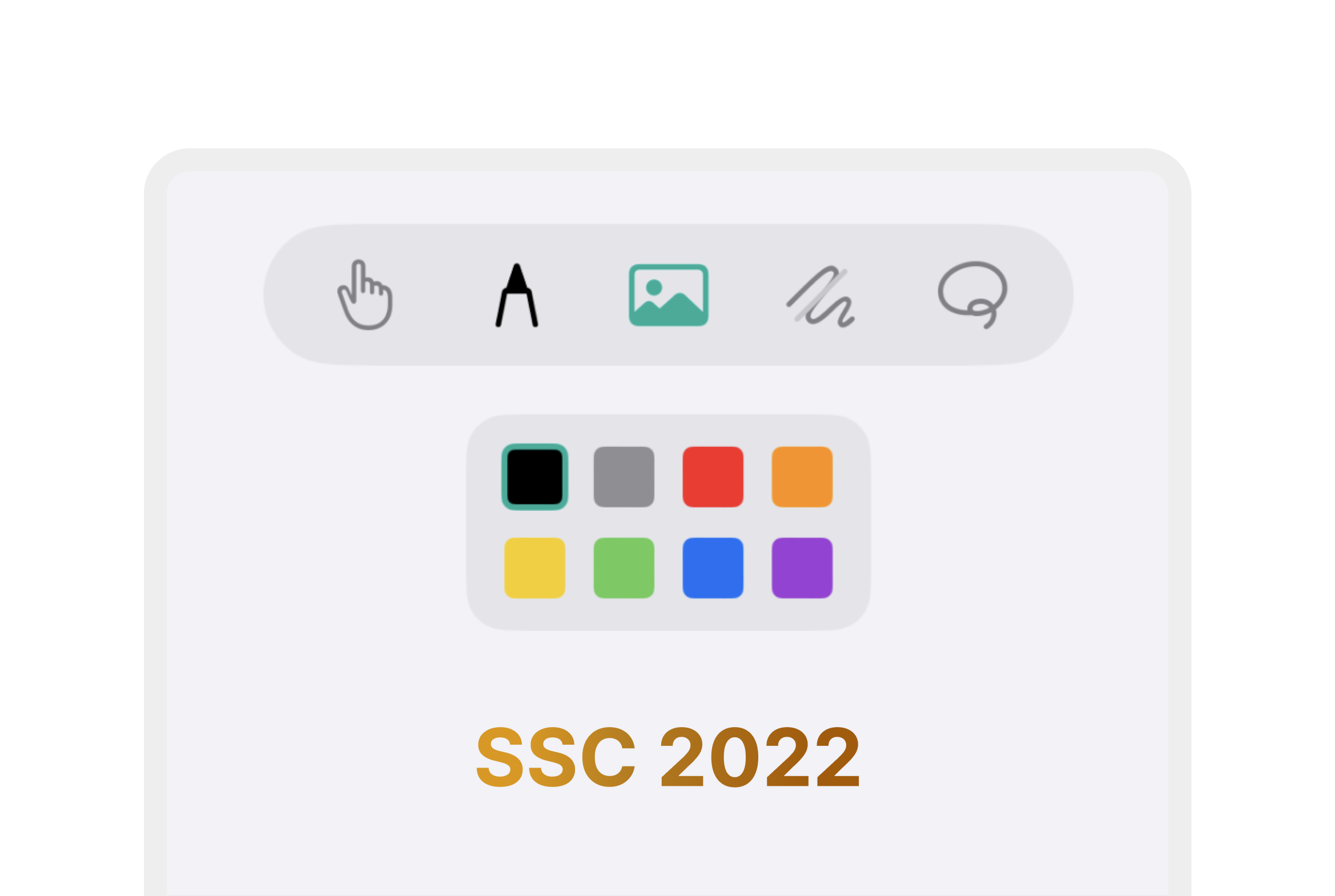 Swift Student Challenge 2022. Drawing Tool Picker.